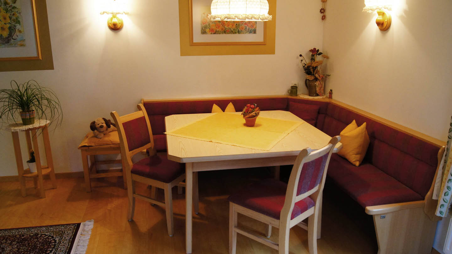 Appartement Fuchs in Schladming – Essbereich
