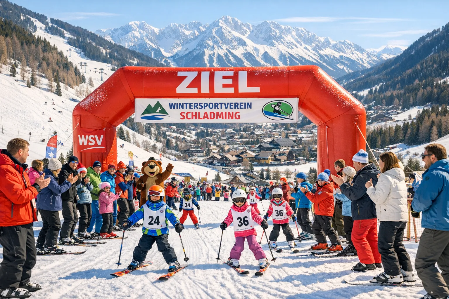 Vereinslauf des Wintersportvereins Schladming am Ende der Wintersaison