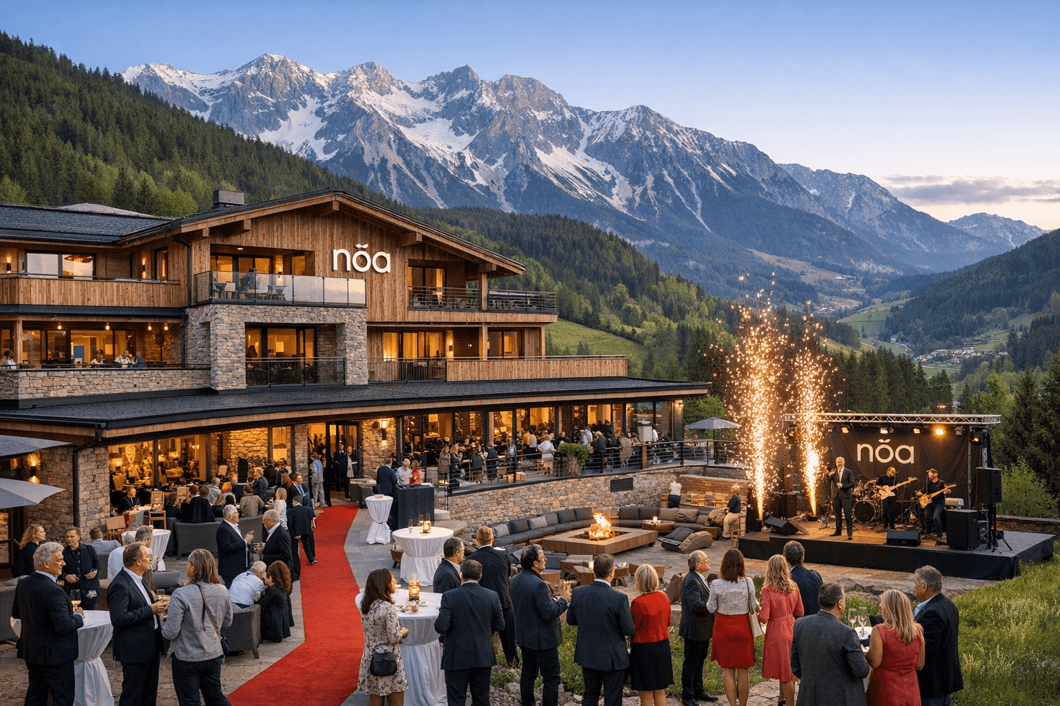 Lifestylehotel nōa Schladming bei der feierlichen Eröffnung