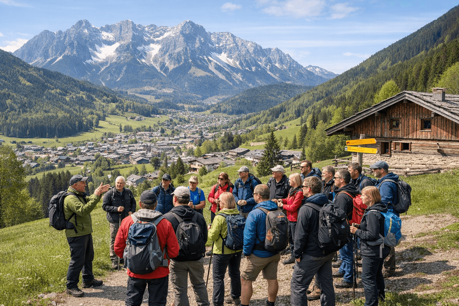 Teilnehmer beim Impulstag Wandern in Schladming-Dachstein